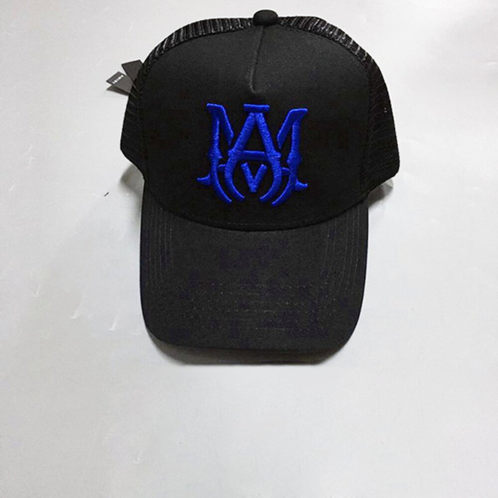 Amiri M.A. Logo Embroidered Baseball Cap Bkue